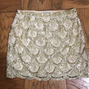 Sequins mini skirt